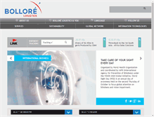 Tablet Screenshot of bollore-logistics.com